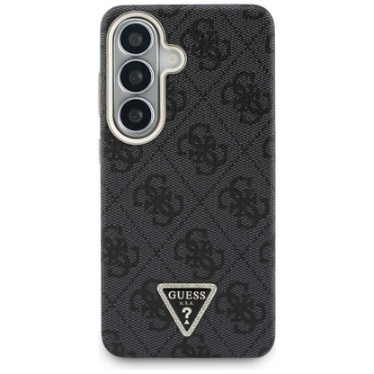 Etui MagSafe dla Samsung Galaxy S26 S942, Guess, 4G Triangle Logo, Czarne