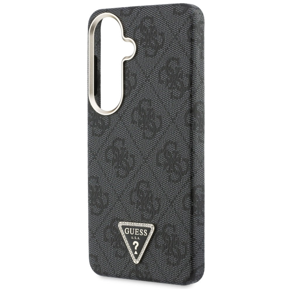 Etui MagSafe dla Samsung Galaxy S26 S942, Guess, 4G Triangle Logo, Czarne