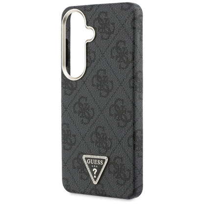 Etui MagSafe dla Samsung Galaxy S26 S942, Guess, 4G Triangle Logo, Czarne