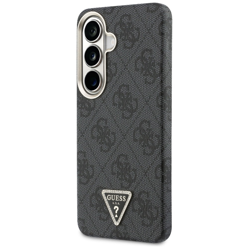 Etui MagSafe dla Samsung Galaxy S26 S942, Guess, 4G Triangle Logo, Czarne