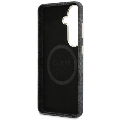 Etui MagSafe dla Samsung Galaxy S26 S942, Guess, 4G Triangle Logo, Czarne