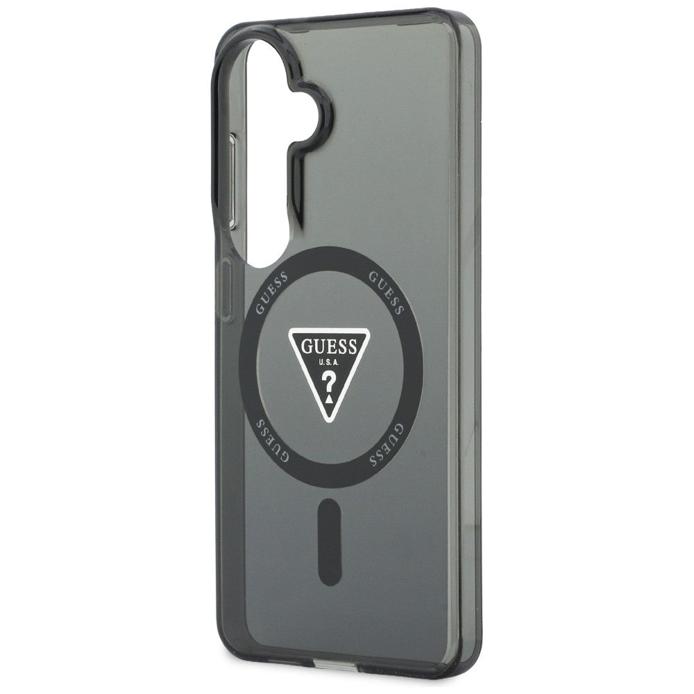 Etui MagSafe dla Samsung Galaxy S26 S942, Guess, IML Gradient Triangle Logo, Czarne