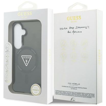 Etui MagSafe dla Samsung Galaxy S26 S942, Guess, IML Gradient Triangle Logo, Czarne