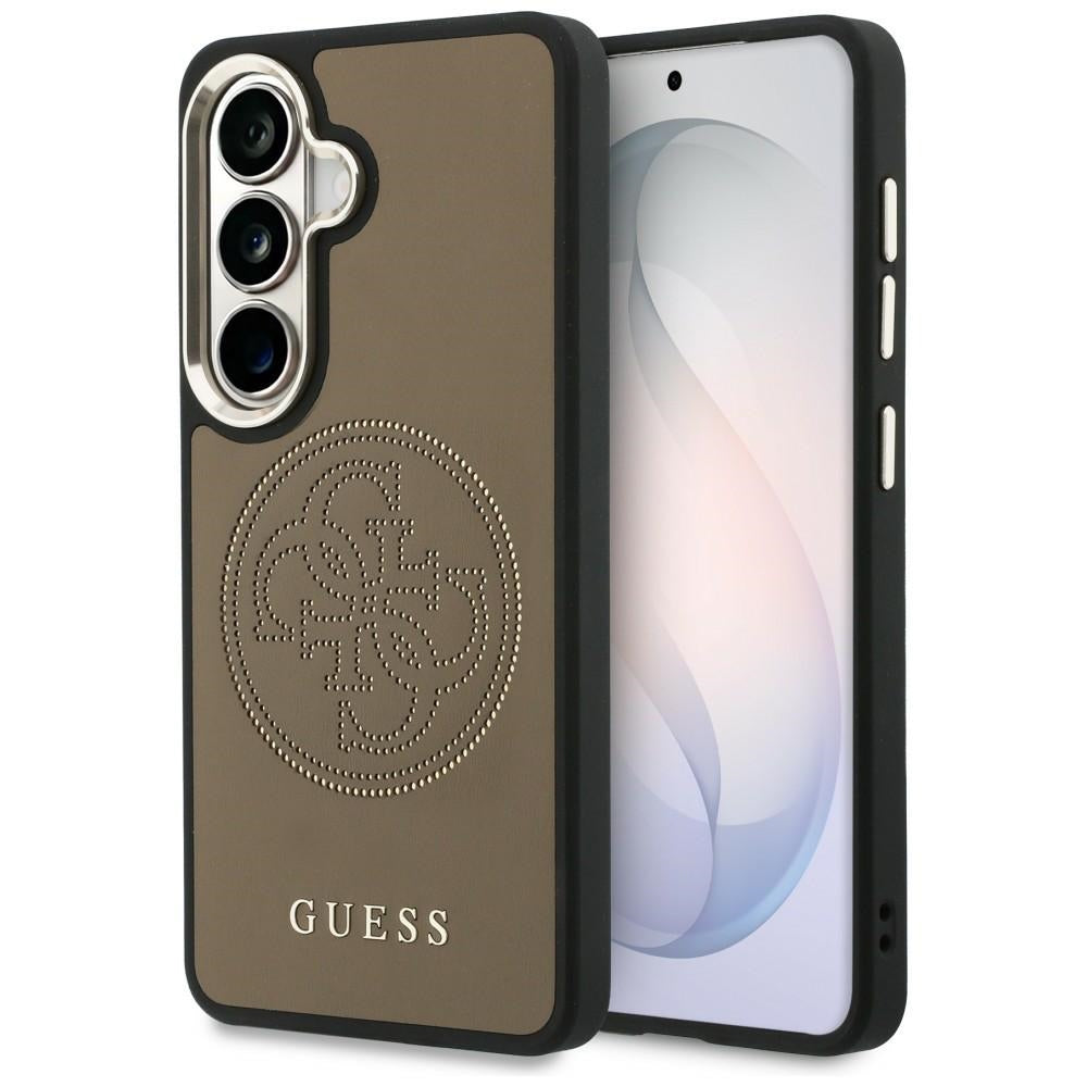 Etui MagSafe dla Samsung Galaxy S26 S942, Guess, Perforated Logo, Brązowy