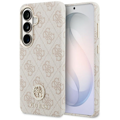Etui MagSafe dla Samsung Galaxy S26 S942, Guess, Rhinestone Round Logo, Różowy