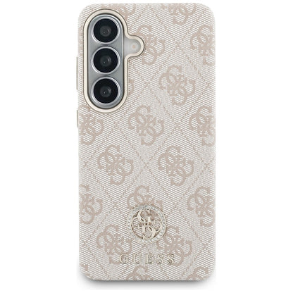 Etui MagSafe dla Samsung Galaxy S26 S942, Guess, Rhinestone Round Logo, Różowy