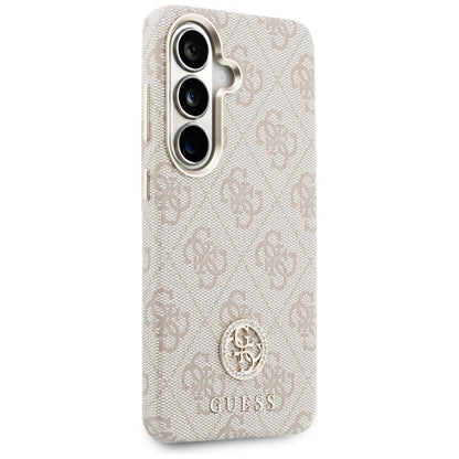 Etui MagSafe dla Samsung Galaxy S26 S942, Guess, Rhinestone Round Logo, Różowy