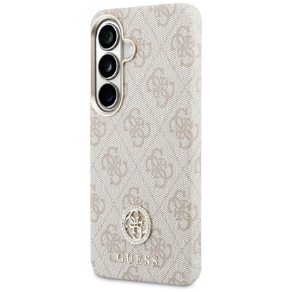 Etui MagSafe dla Samsung Galaxy S26 S942, Guess, Rhinestone Round Logo, Różowy