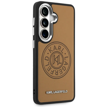 MagSafe Case for Samsung Galaxy S26 S942, Karl Lagerfeld, Karl Round Point Logo, Brown