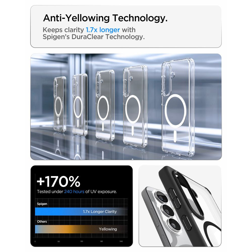 Etui MagSafe dla Samsung Galaxy S26 S942, Spigen, Ultra Hybrid, Matowe Czarne ACS10735