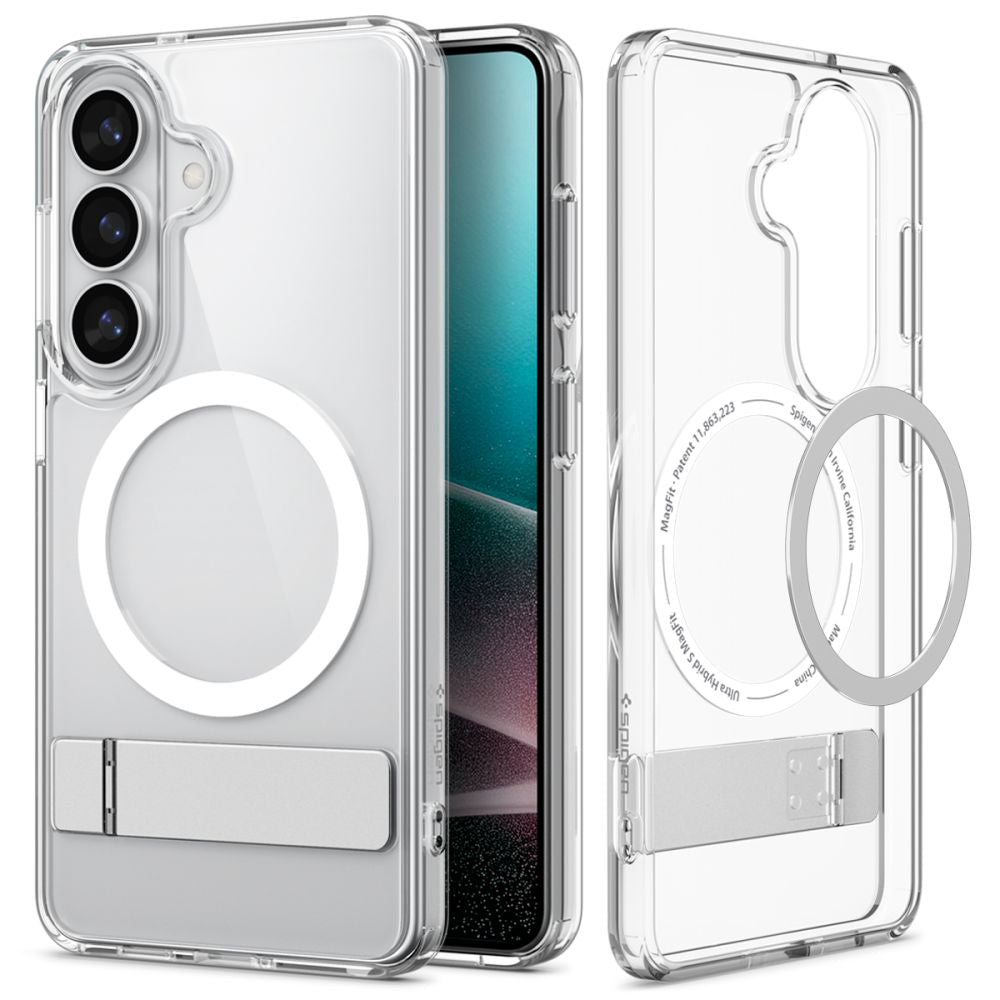 Etui MagSafe dla Samsung Galaxy S26 S942, Spigen, Ultra Hybrid S, Przezroczyste Białe ACS11061