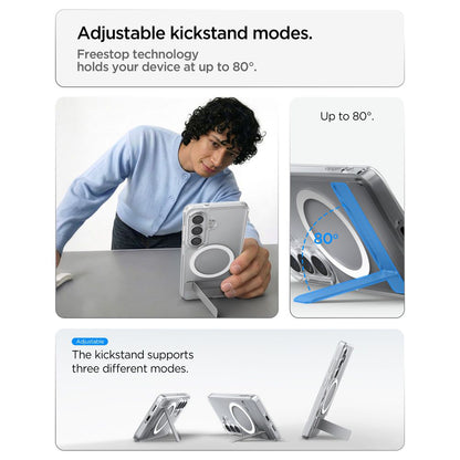 Etui MagSafe dla Samsung Galaxy S26 S942, Spigen, Ultra Hybrid S, Przezroczyste Białe ACS11061