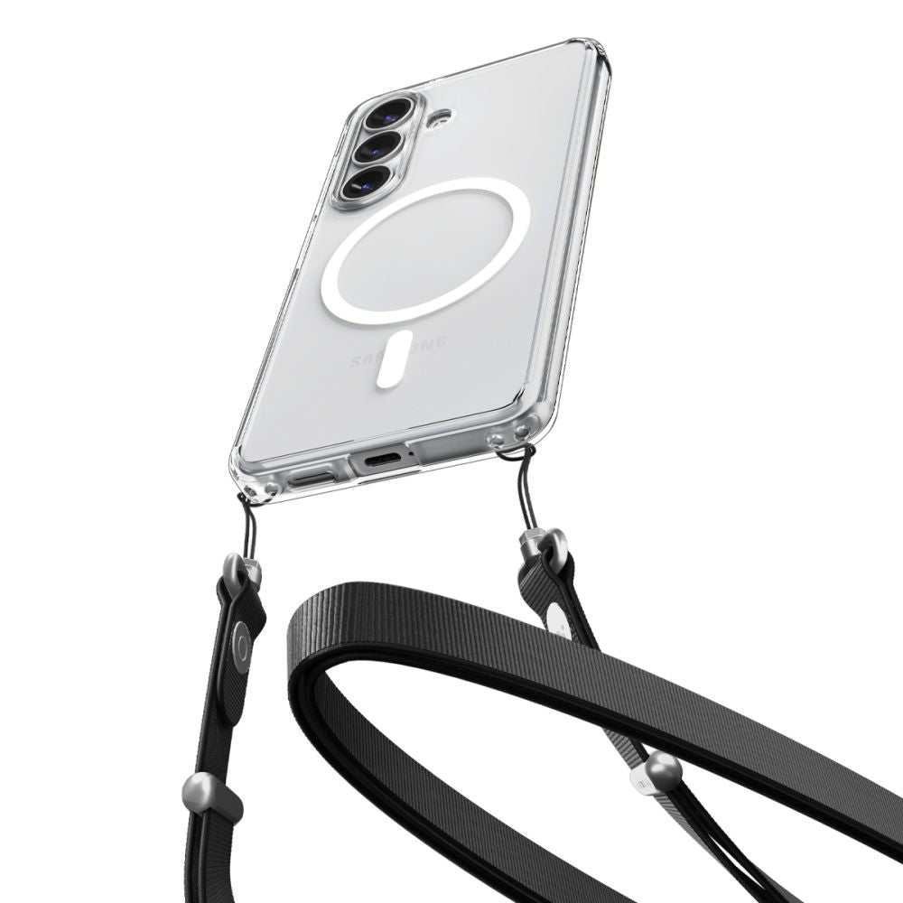 Etui MagSafe dla Samsung Galaxy S26 S942, Spigen, Ultra Hybrid, Przezroczyste Białe ACS10734