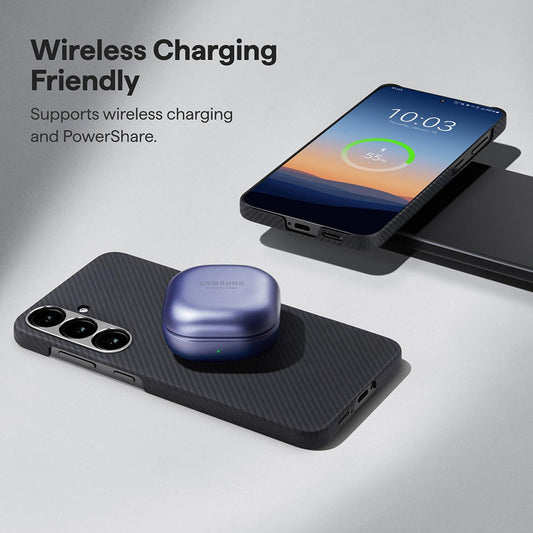 Etui MagSafe dla Samsung Galaxy S26, Techsuit, Włókno Aramidowe, Czarne
