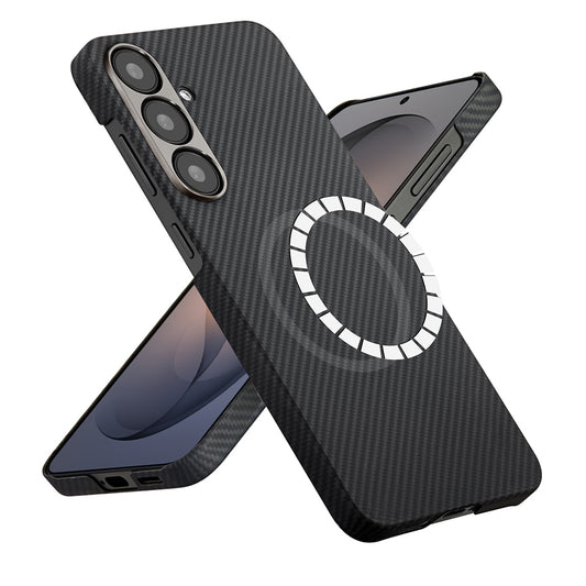 Etui MagSafe dla Samsung Galaxy S26, Techsuit, Włókno Aramidowe, Czarne