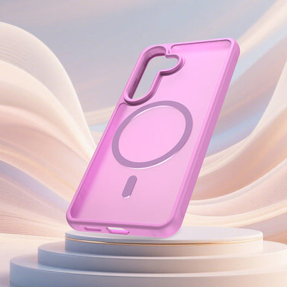Etui MagSafe dla Samsung Galaxy S26, Techsuit, HaloFrost II, Różowy