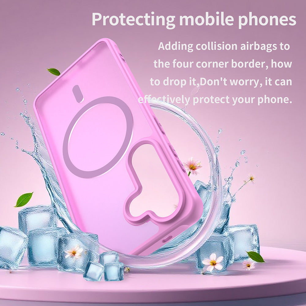 Etui MagSafe dla Samsung Galaxy S26, Techsuit, HaloFrost II, Różowy