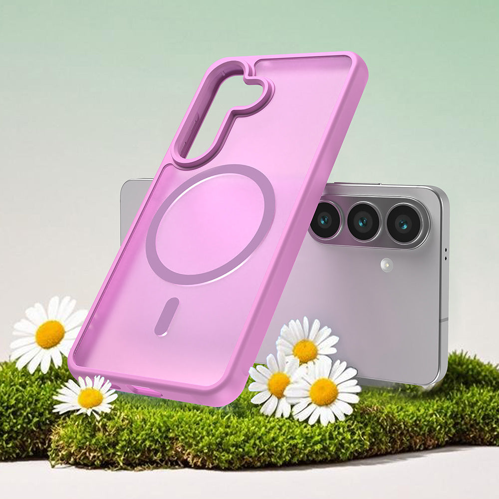 Etui MagSafe dla Samsung Galaxy S26, Techsuit, HaloFrost II, Różowy