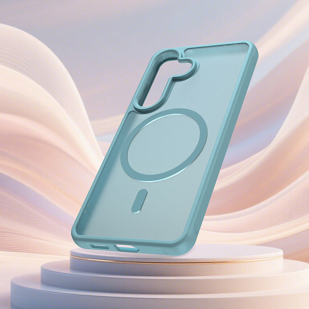 Etui MagSafe dla Samsung Galaxy S26, Techsuit, HaloFrost II, Jasnozielone