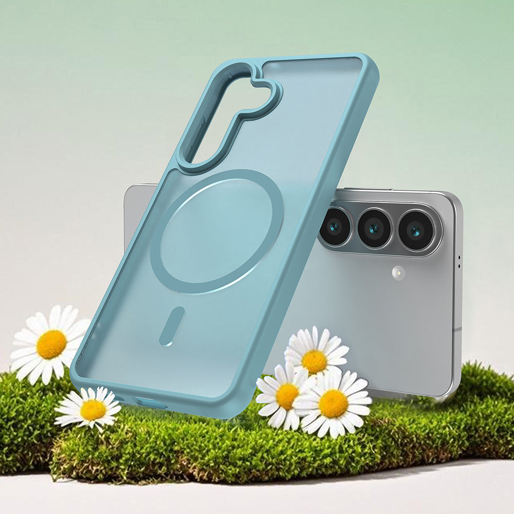 Etui MagSafe dla Samsung Galaxy S26, Techsuit, HaloFrost II, Jasnozielone