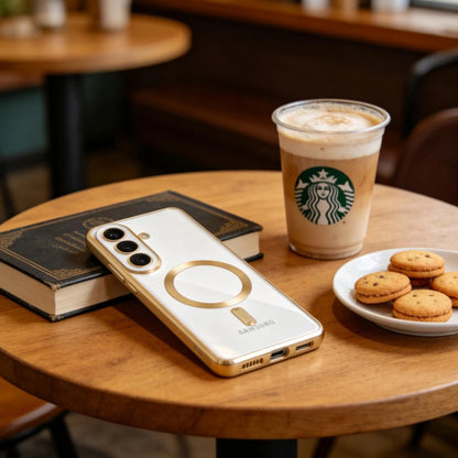 Etui MagSafe dla Samsung Galaxy S26, Techsuit, Luxury Crystal, Granatowe