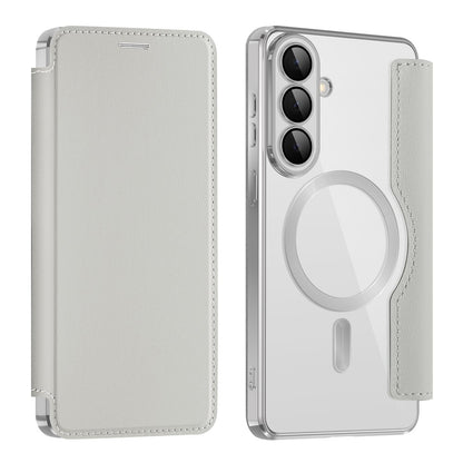 Etui MagSafe dla Samsung Galaxy S26, Techsuit, SmartMag Book, Szary