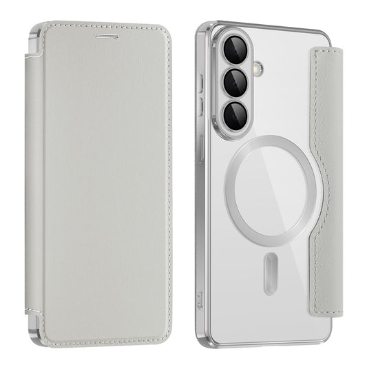 Etui MagSafe dla Samsung Galaxy S26, Techsuit, SmartMag Book, Szary