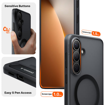 Etui MagSafe dla Samsung Galaxy S26, Torras, Pstand, Czarne