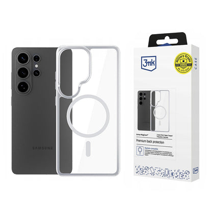 MagSafe Case for Samsung Galaxy S26 Ultra S948, 3MK, Armor MagCase, Transparent