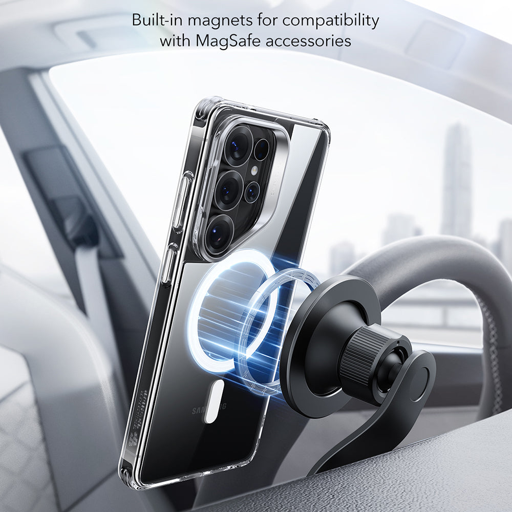Etui MagSafe dla Samsung Galaxy S26 Ultra S948, ESR, Classic Hybrid Kickstand, Przezroczyste