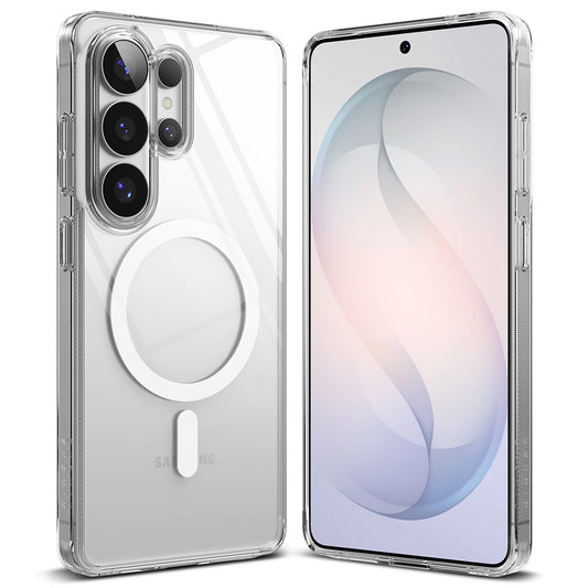 Etui MagSafe dla Samsung Galaxy S26 Ultra, Ringke, Fusion, Przezroczyste