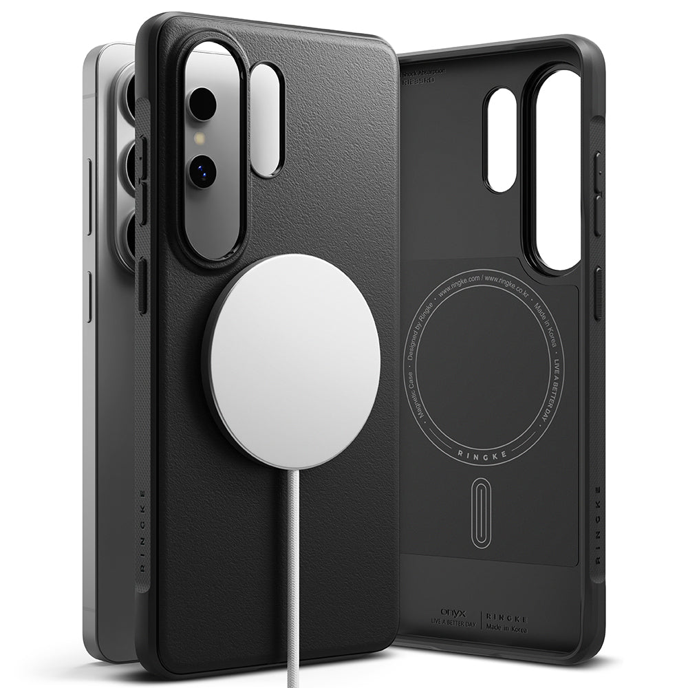 Etui MagSafe dla Samsung Galaxy S26 Ultra, Ringke, Onyx, Czarne