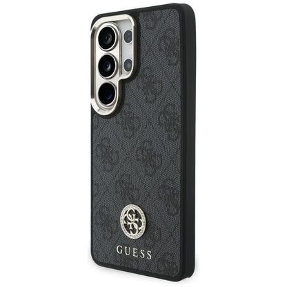 Etui MagSafe dla Samsung Galaxy S26 Ultra S948, GUESS, 4G Big Rhinestone Triangle Strap, Czarne
