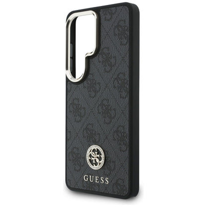 Etui MagSafe dla Samsung Galaxy S26 Ultra S948, GUESS, 4G Big Rhinestone Triangle Strap, Czarne