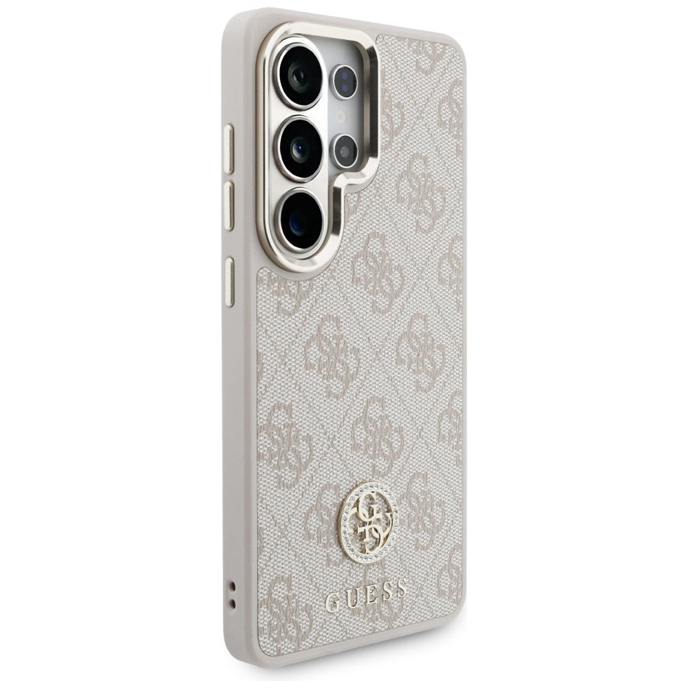 Etui MagSafe dla Samsung Galaxy S26 Ultra S948, GUESS, 4G Big Rhinestone Triangle Strap, Różowy