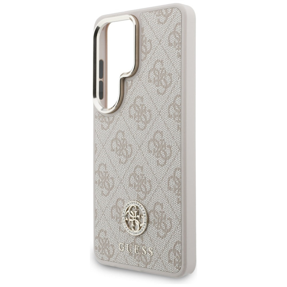 Etui MagSafe dla Samsung Galaxy S26 Ultra S948, GUESS, 4G Big Rhinestone Triangle Strap, Różowy
