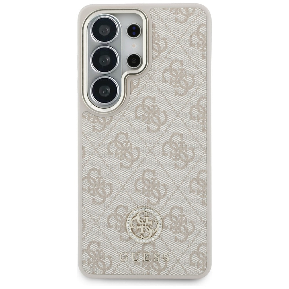 Etui MagSafe dla Samsung Galaxy S26 Ultra S948, GUESS, 4G Big Rhinestone Triangle Strap, Różowy