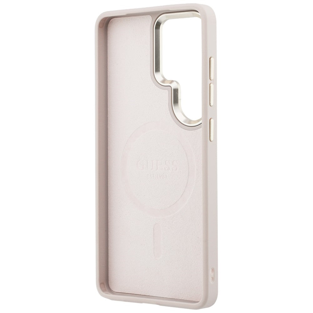 Etui MagSafe dla Samsung Galaxy S26 Ultra S948, Guess, 4G Embossed Ring, Różowy