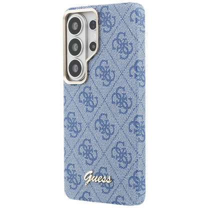 Etui MagSafe dla Samsung Galaxy S26 Ultra S948, Guess, 4G Script Logo, Niebieskie.