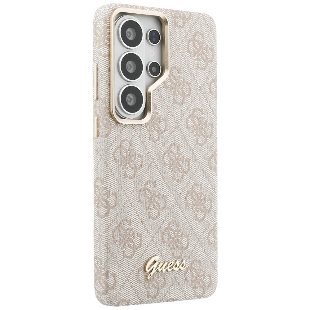Etui MagSafe dla Samsung Galaxy S26 Ultra S948, Guess, 4G Script Logo, Różowy