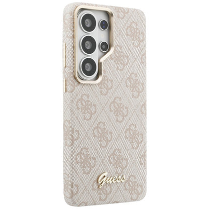 Etui MagSafe dla Samsung Galaxy S26 Ultra S948, Guess, 4G Script Logo, Różowy