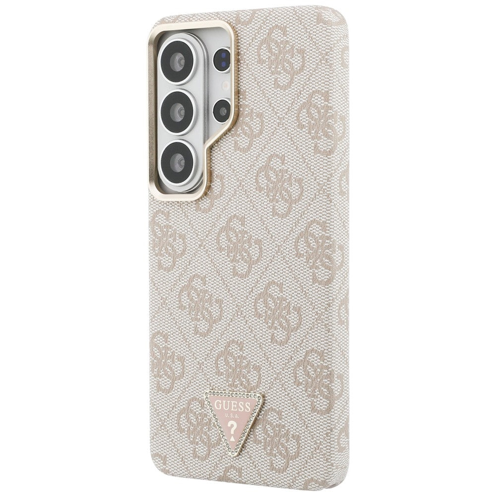 Etui MagSafe dla Samsung Galaxy S26 Ultra S948, Guess, 4G Triangle Logo, Różowy