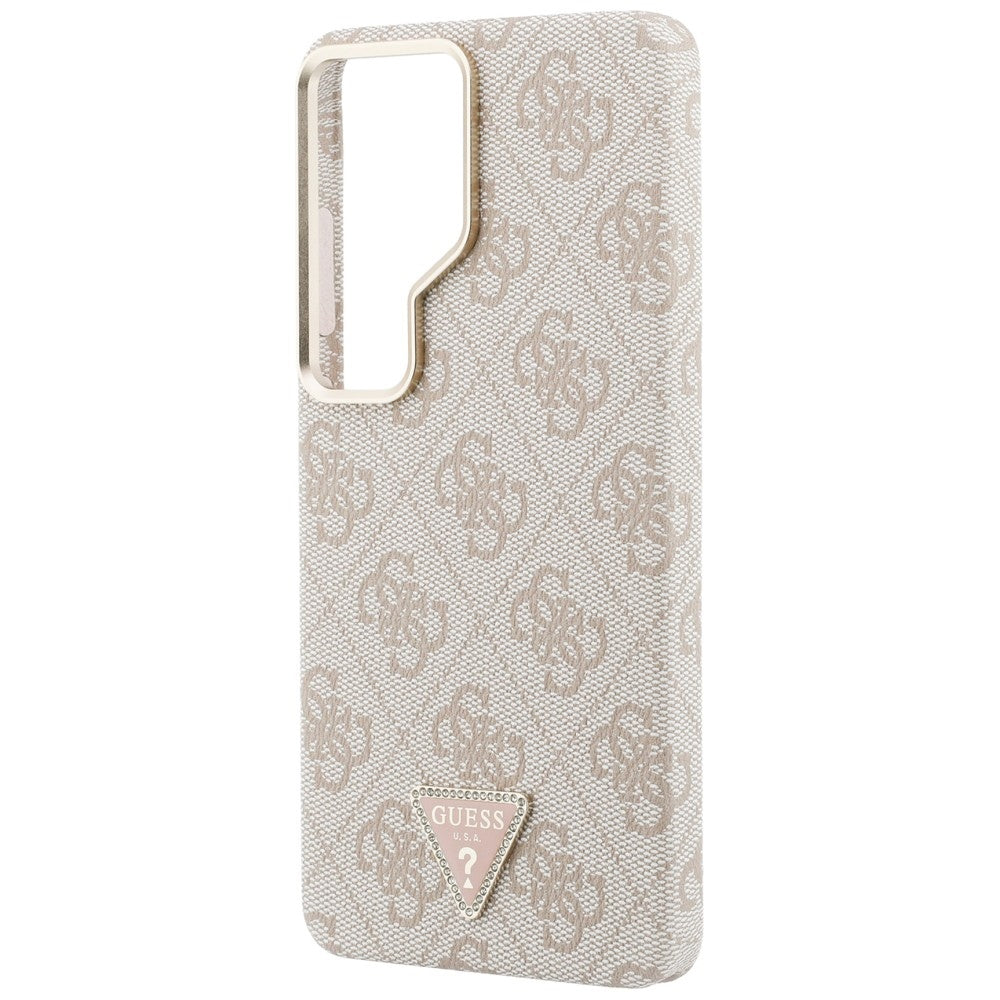 Etui MagSafe dla Samsung Galaxy S26 Ultra S948, Guess, 4G Triangle Logo, Różowy