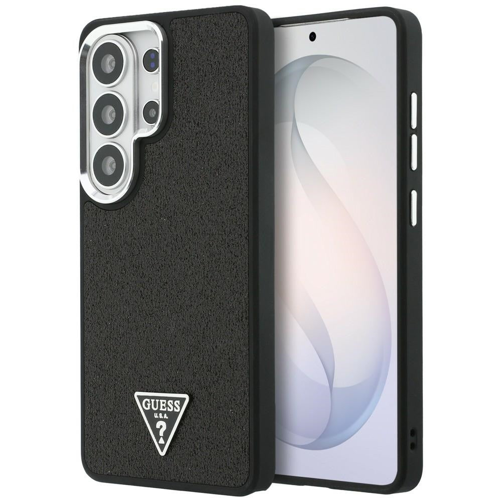 Etui MagSafe dla Samsung Galaxy S26 Ultra S948, Guess, Fixed Glitter Triangle Logo, Czarne