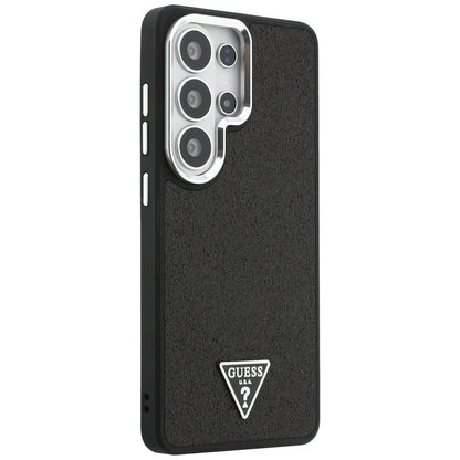 Etui MagSafe dla Samsung Galaxy S26 Ultra S948, Guess, Fixed Glitter Triangle Logo, Czarne