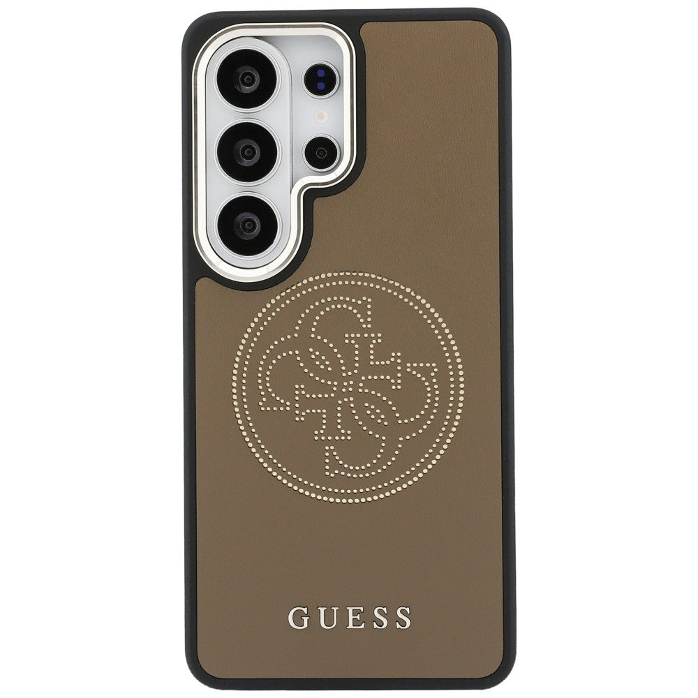 Etui MagSafe dla Samsung Galaxy S26 Ultra S948, Guess, Perforated Logo, Brązowy