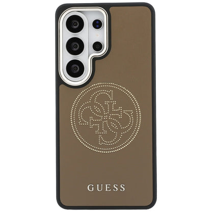 Etui MagSafe dla Samsung Galaxy S26 Ultra S948, Guess, Perforated Logo, Brązowy