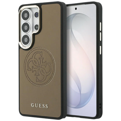 Etui MagSafe dla Samsung Galaxy S26 Ultra S948, Guess, Perforated Logo, Brązowy