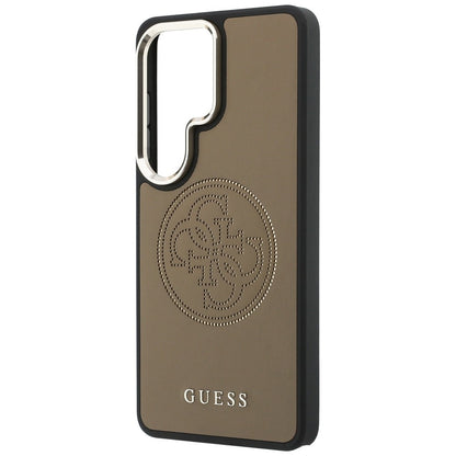 Etui MagSafe dla Samsung Galaxy S26 Ultra S948, Guess, Perforated Logo, Brązowy