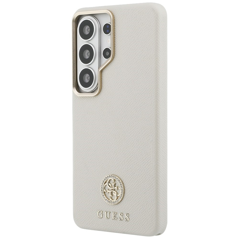 Etui MagSafe dla Samsung Galaxy S26 Ultra S948, Guess, Rhinestone Round Logo, Beżowy